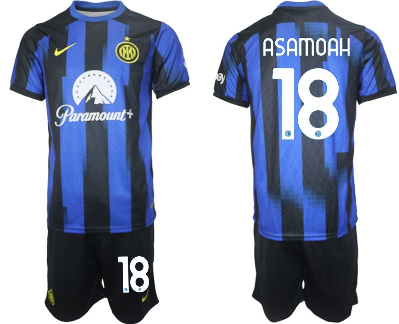 Men 2023-2024 Club Inter Milan home blue #18 Soccer Jersey->inter milan jersey->Soccer Club Jersey